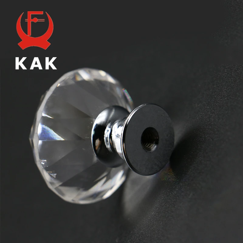 KAK 5pcs/lot 20-40mm Gyémánt Alak Formatervezés Kristálytiszta üvegek knobs Iratszekrény Rajzoló Húzóerő konyhai szekrény Gardrób kezeli Vásárú