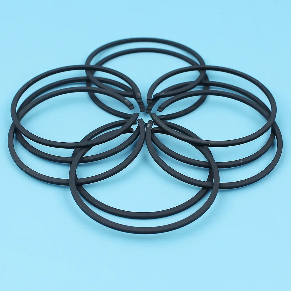 Imagem -03 - Anel de Pistão para Husqvarna Cortador de Escova 48 mm x 1.5 mm 365 61 162 262 261 262xp 65 265rx 266 Jonsered 625 2065 2165 Motosserra 10 Peças