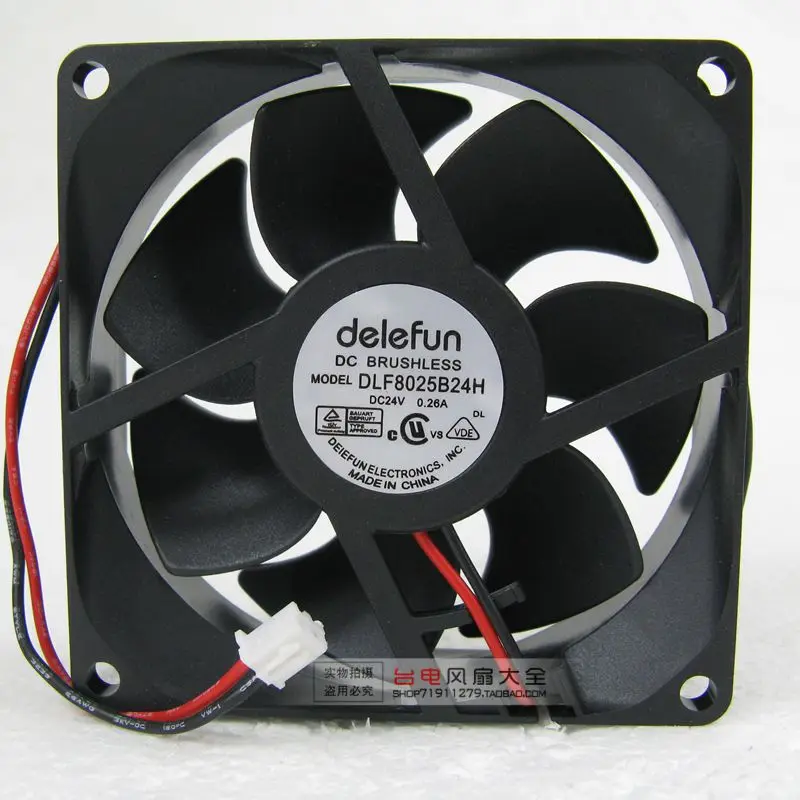 8025 8CM Double Ball 24V Inverter Cooling Fan DLF8025B24H DC