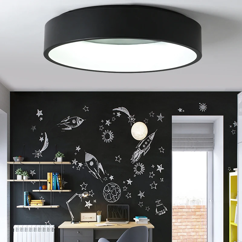 

Black/white/Gray Minimalism Modern LED ceiling lights for living room bed room lamparas de techo LED Ceiling Lamp light fixtures