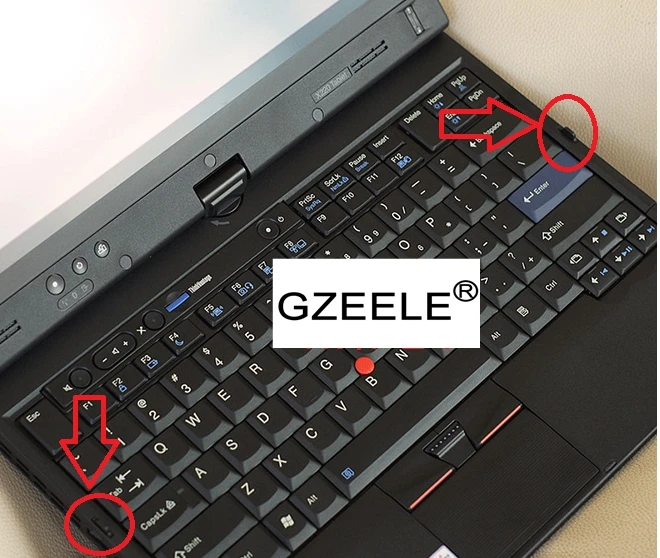 GZEELE 2pcs/set FEET for Lenovo X220T (X220 TABLET) X230T Front Bezel Rubber Bottom Foot Feet Palmrest KB Cover Bezel