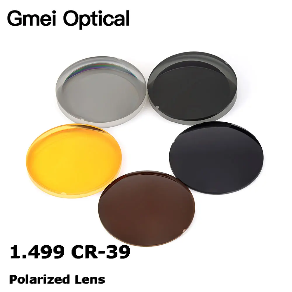 

Gmei Optical 1.499 CR-39 Polarized Sunglasses Prescription Optical Lenses For Driving Fishing UV400 Anti-Glare Polarized Lenses