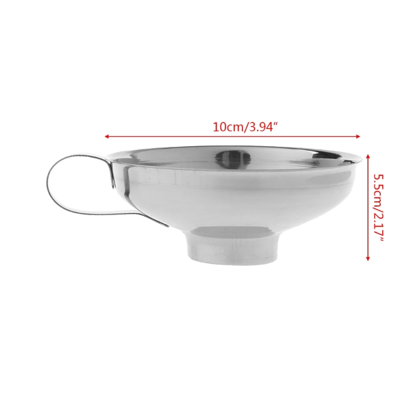 Stainless Steel Wide Mouth Canning Funnel Cup Filter 2 Size