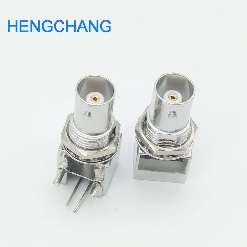 Right angle BNC Female PCB Mount Socket Chassis BNC Connector 10pcs