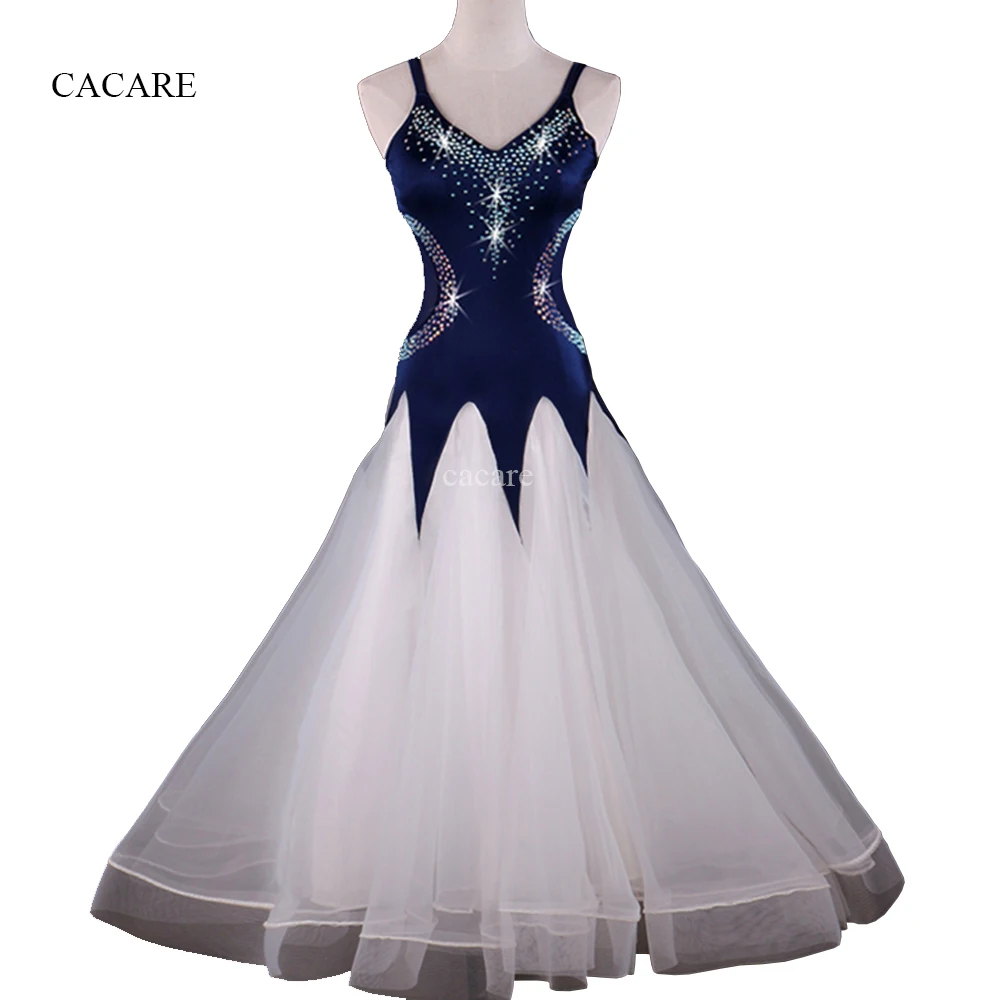 

CACARE Ballroom Dance Formal Dresses Long Woman Clothing Female Standard Dance Wear Costume Waltz Dress Modern D0385 Customize