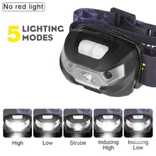Rechargeable LED Headlamp 1200lm with Motion Sensor #5
