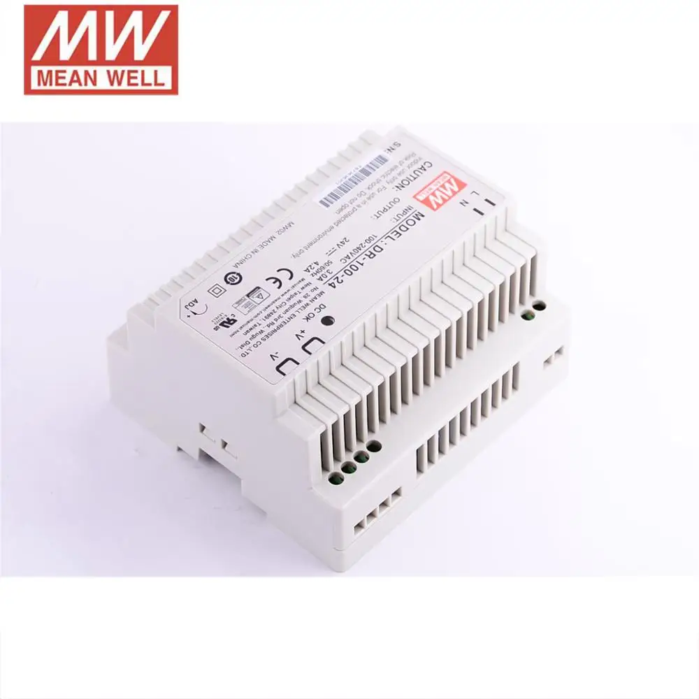 Imagem -05 - Genuine Meanwell Dr100-12 24 ac dc 100 w 24 v 12 v Industrial Din Rail Fonte de Alimentação 24 v 12 v 15 v 100 w Comutação Motorista Fonte de Alimentação