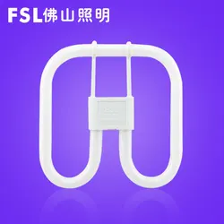 21W 28w 38w Ballast 2d lamp three color square energy-saving fluorescent tube FEL four-pin butterfly tube living room