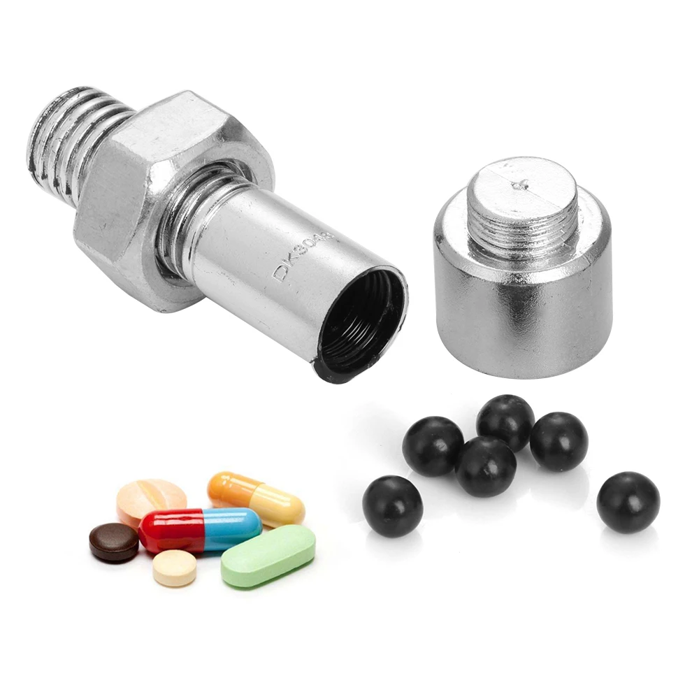 1PC MetalPlastic Screw Stash Secret Container Money Bolt Safe Box Hidden Jewelry Nut Pill Case Health Care Organizer Accessories