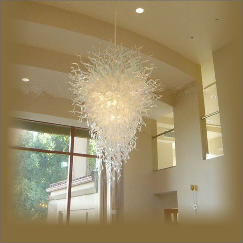 

Modern Crystal Murano Glass Chandelier Lightings High Ceiling Decoration for Hotel Lobby Decor