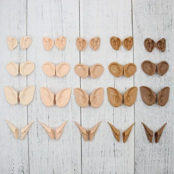 Blyth Doll 1/6 Elf and Human Plastic Ear white natural tan dark and super dark skin Suitable for 30cm doll DIY accessories Gift