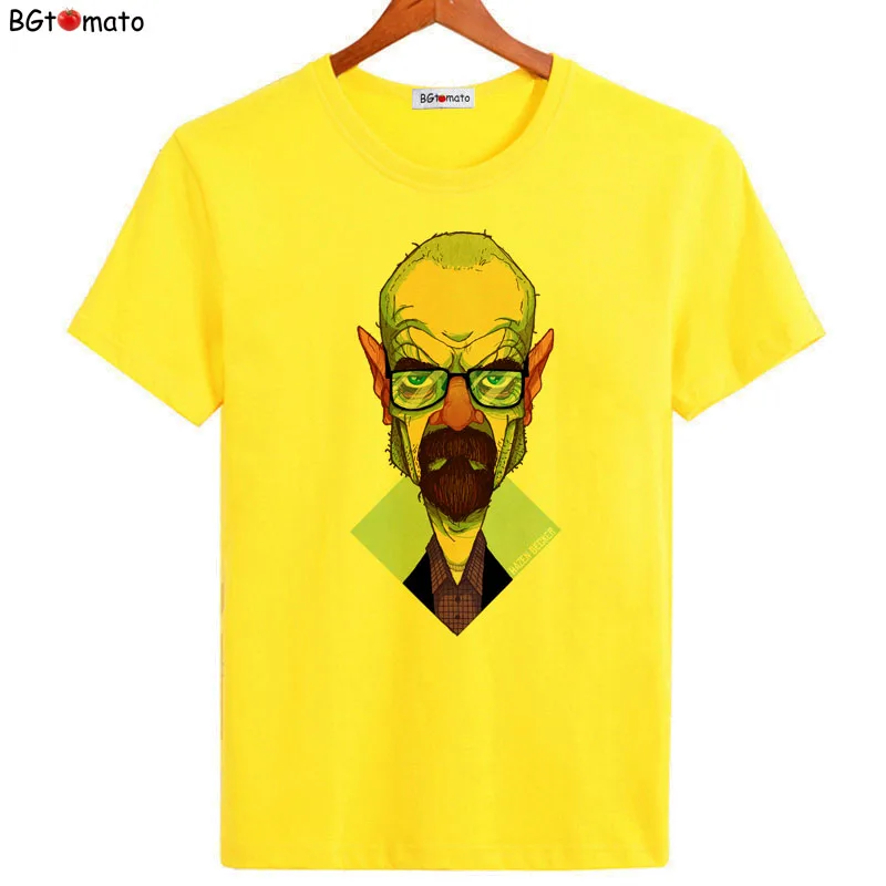 BGtomato Breaking Bad T Shirt Men Fashion Heisenberg Camisetas Hombre Men T-shirt Short Sleeve Swag Round Collar Tshirt