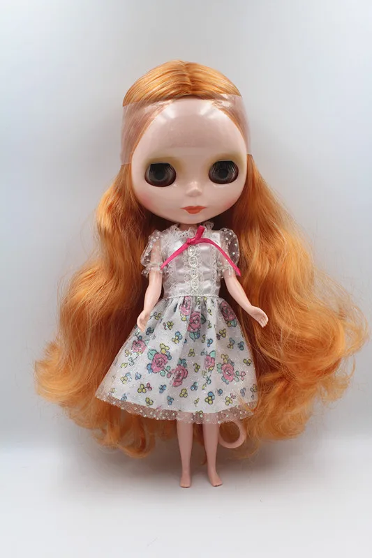 

Special sale doll mixed double color curly Blygirl normal body 7 joint naked doll doll Blyth doll