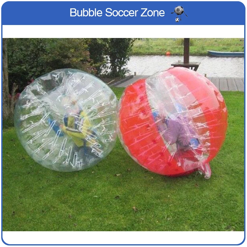 Ballon de football à bulles d'air, 0.8mm, PVC 1.5m, pare-chocs, ballon de corps Zorb, ballon de football à vendre, livraison gratuite