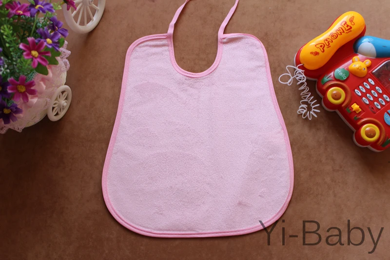 12PCS/Set YB0027 Pink Baby bib Baby waterproof  bib Burp Cloths Infant saliva towels Free shipping