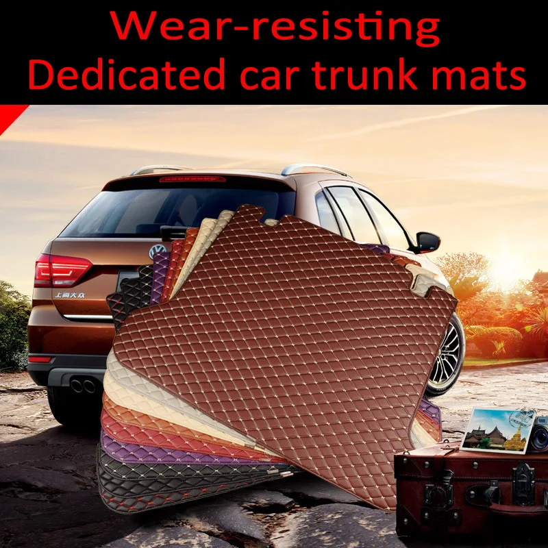 Custom make car Trunk mats specially for Audi Q3 5D high quality foot case car styling carpet rugs heavy duty liners