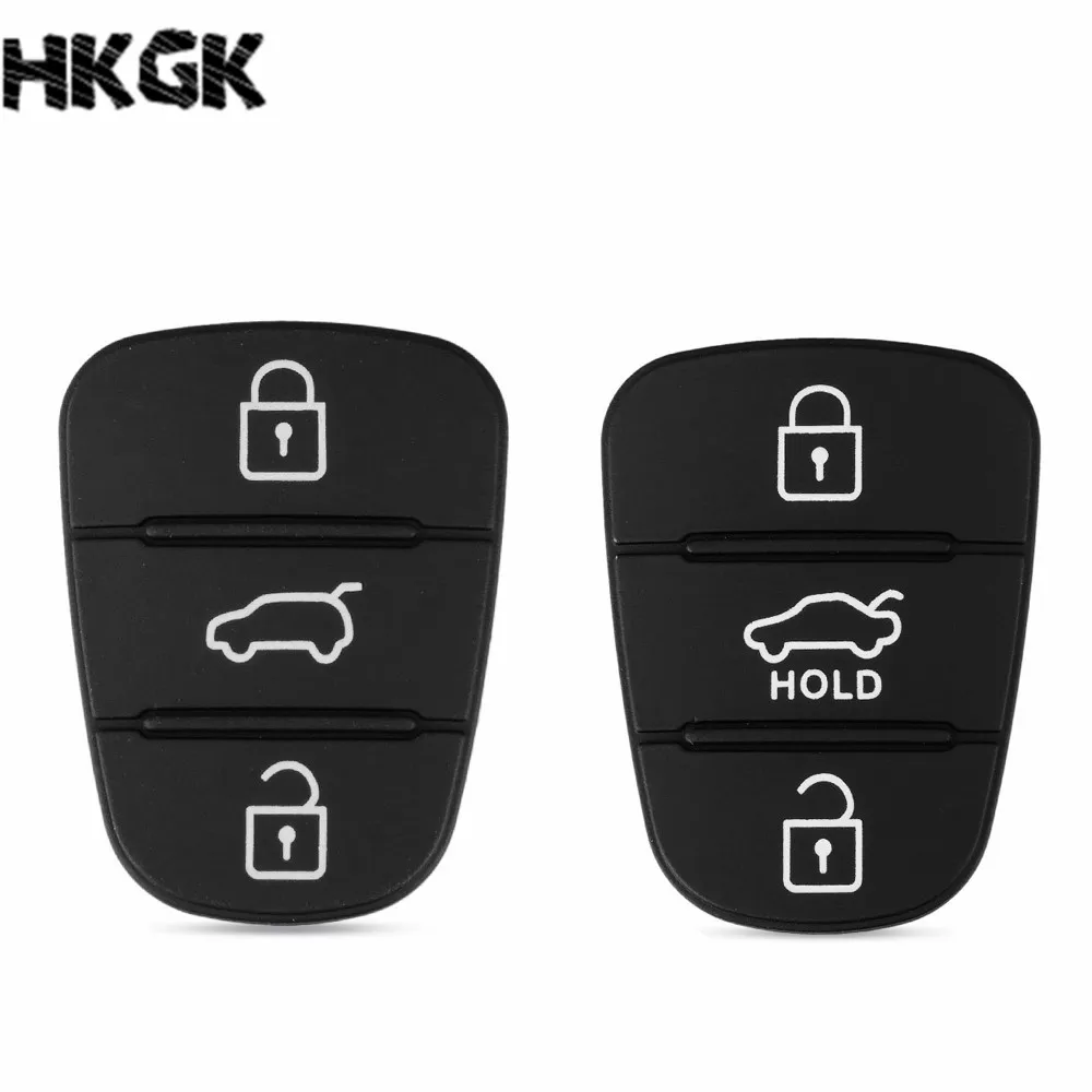 

Remote Car 3 Buttons Rubber Button Pad For Hyundai for Kia K2 K5 Rio Sportage Flip Key