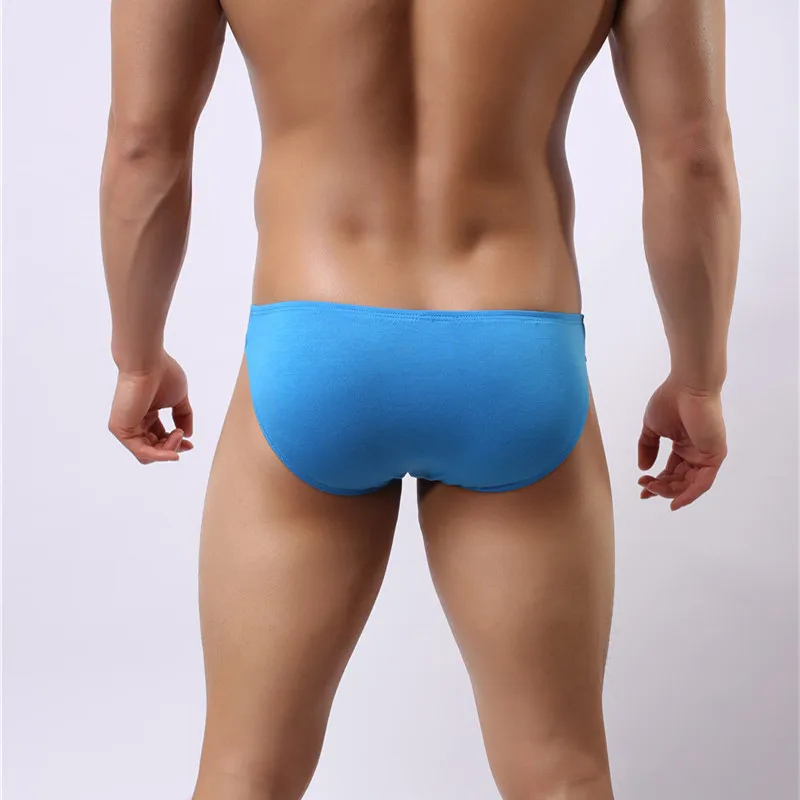 Wholesale Sexy Mens Underwear Modal Briefs Shorts Soft Bulge Pouch Underpants Slip Homme Men\'s Bikini Briefs 10 Colors Panties