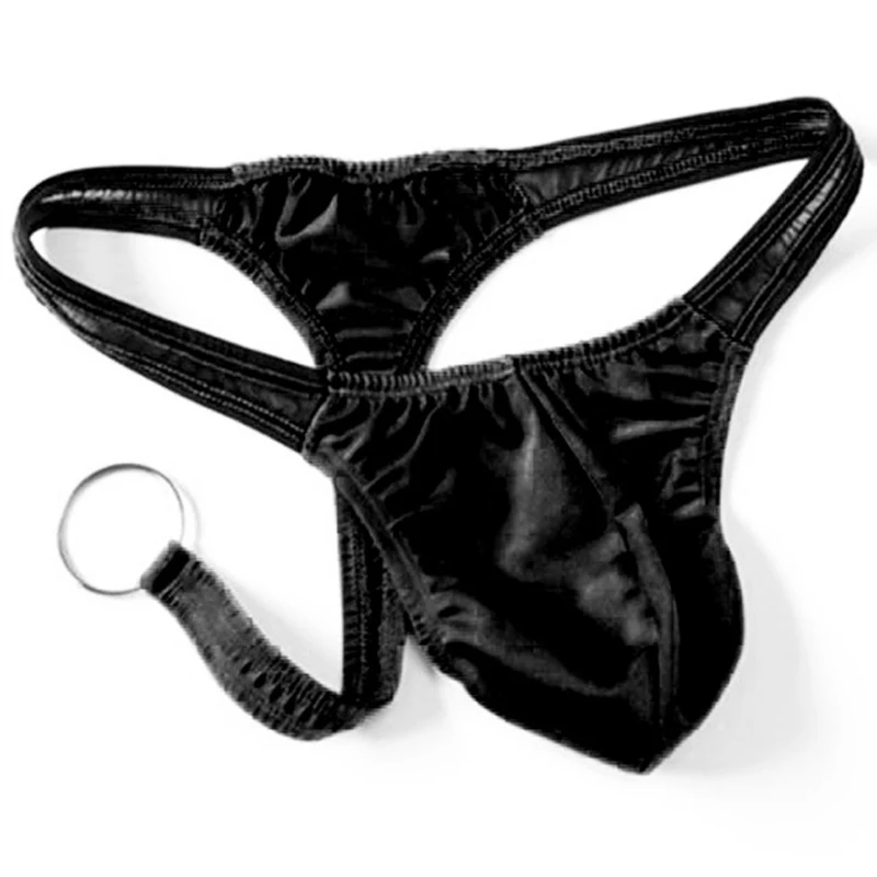 Tanga Sexy para hombre, ropa interior gay con bolsa convexa en U, suspensorio, 2019