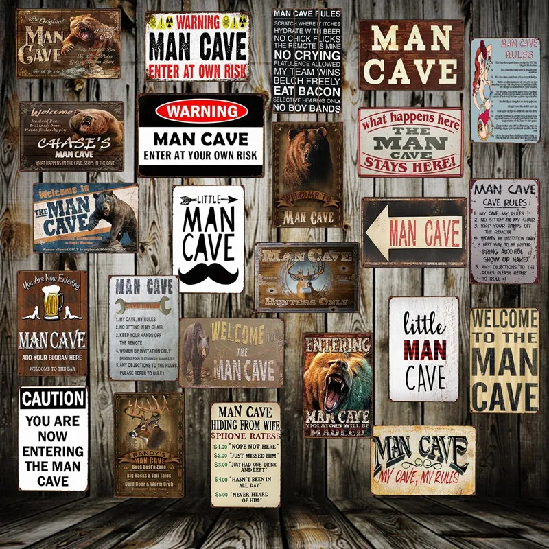 [ Mike86 ] Man Cave Metal sign Home Decor FG-258