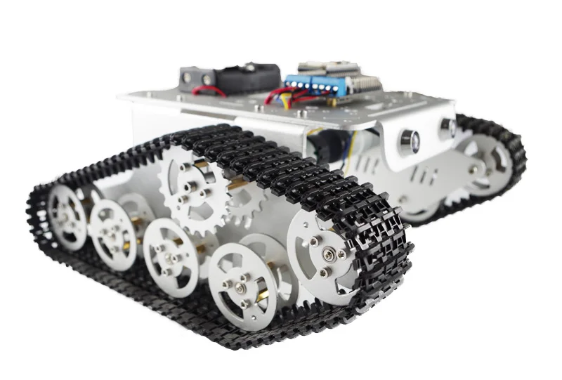 DIY T300 NodeMCU Aluminum Alloy Metal Wall-E Tank Track Caterpillar Chassis Smart Robot Kit