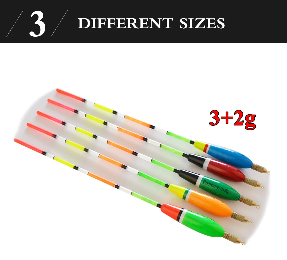 NGB 5 Stück/Set 3+2g 4+2g 5+2g 6+2g Gemischte Farben Barguzinsky-Fichten-Schwimmer Vertikaler Schwimmer für Karpfenangeln Angelzubehör – Detail 4