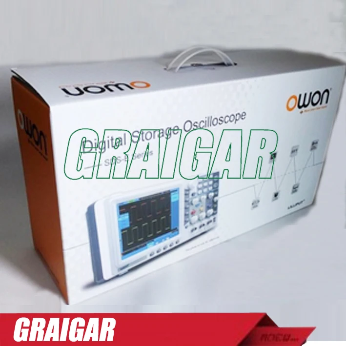 Owonデジタルオシロスコープsds5032ev,usb lan vgaデュアルチャネルデジタルストレージデバイス,30mhz帯域幅,250メガサンプル/秒