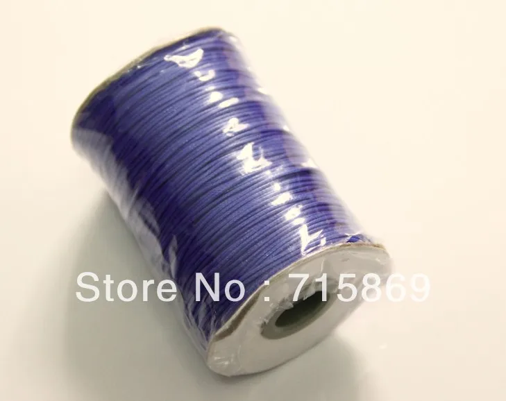 Free Shipping! Royal Blue1mm 180M(200YARD) Korea Cotton Waxed Cord  Bending Cords Ropes Strings Fit Necklace Bracelets