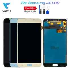 For Samsung Galaxy J4 2018 J400 Screen LCD Display Touch Screen Screen Adjust Brightness J400F Replacement with Frame Glue