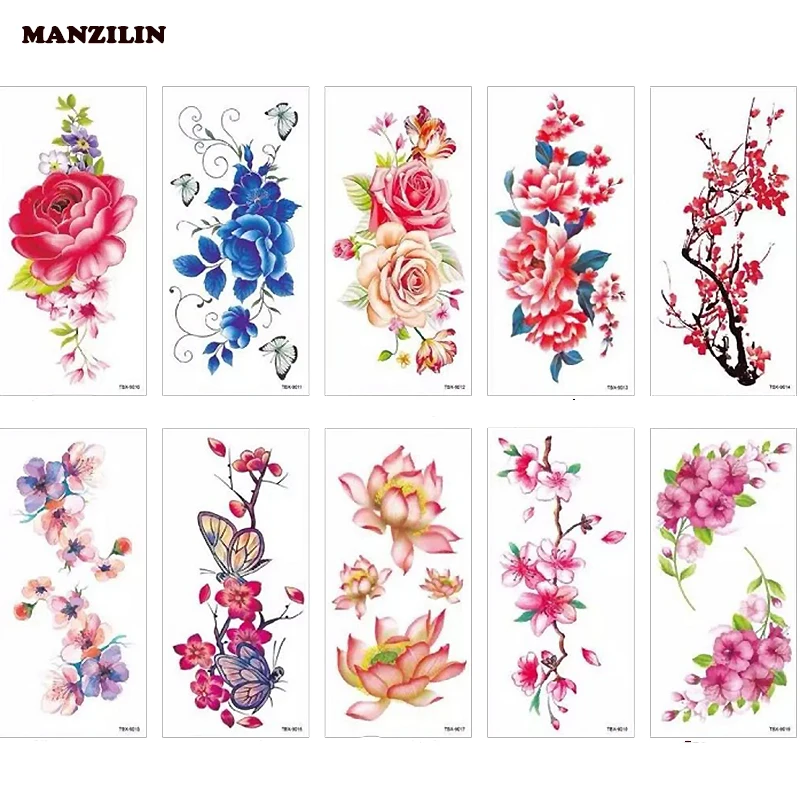Waterproof Temporary Tattoo Sticker Body Art Arm Fake Flash Tattoos For Women