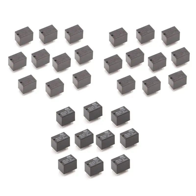 10pcs JRC-21F 4100 DC Mini Power Relay 6-pin PCB Mount Circuit Board Relays 3V 5V 12V