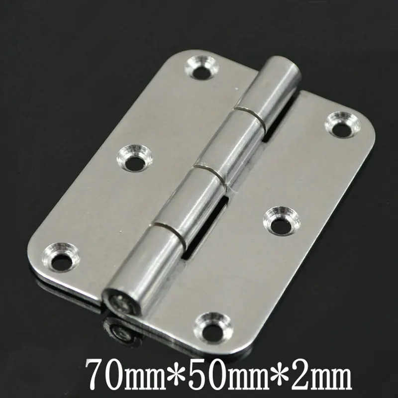 Thickening 304 Stainless Steel Hinge 70*50*2mm Hinges of Industrial Machinery and Equipment 10PCS