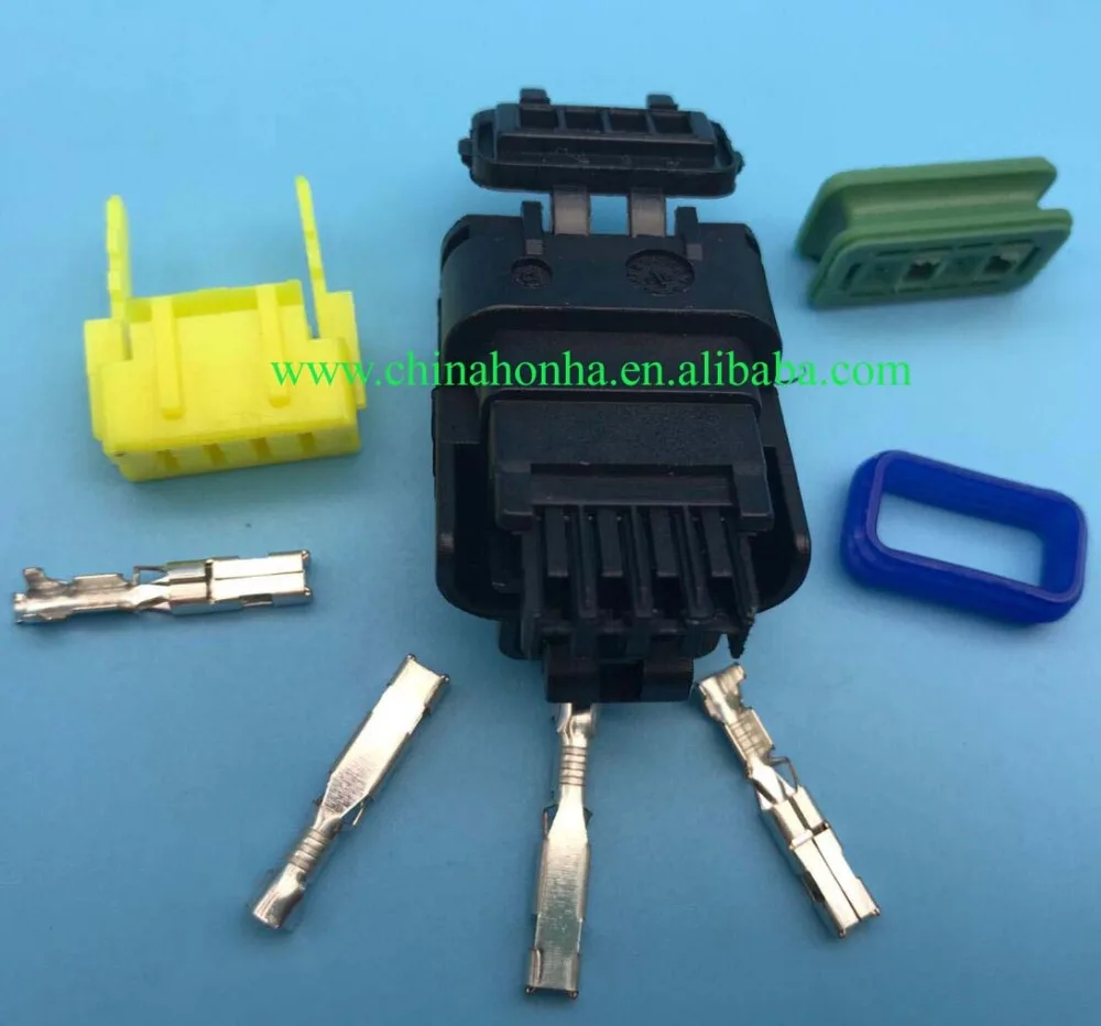 Free shipping 211PC042S4021 Female Plastic Connector 1.5mm Series 4 Pins Waterproof Truck Connector NEW DJ7047Y-1.5-21