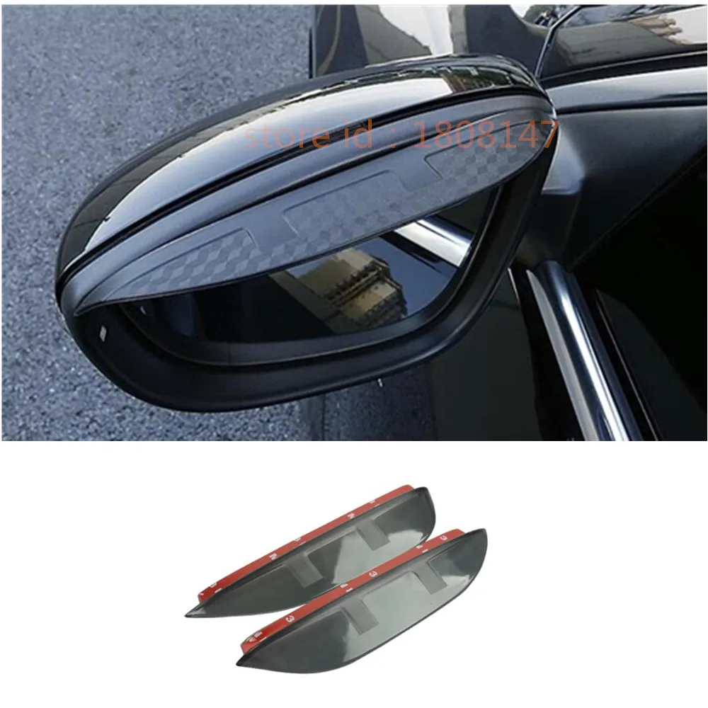 Rear View Side Glass Mirror Frame Rain Shield Sun Eyebrow Lamp For Toyota Noah Voxy 80 Series 2015 2016 2017 2018 2019 2020 2021