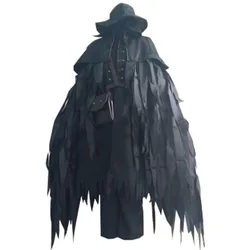 2021 Bloodborne Gehrman The First Hunter Eileen The Crow Uniform Cosplay Costume Only Black Cloak