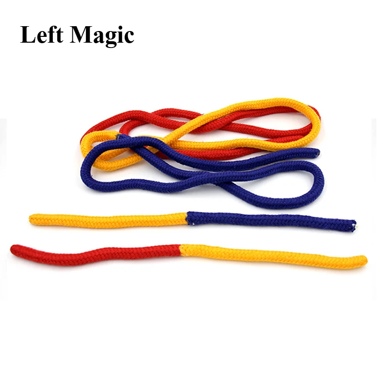 Three Strings Three Color Linking Ropes Magic Trick Red Yellow Blue Rope Magic Props Close-Up Funny Professional Accessories