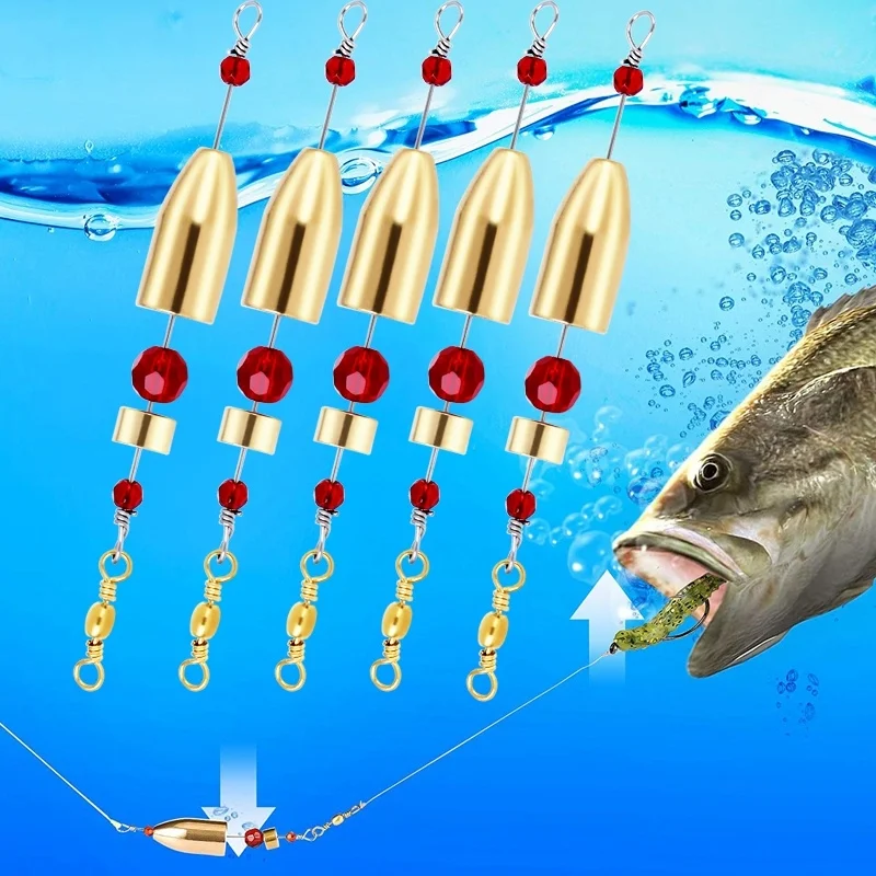 Sougayilang-جهاز صيد من النحاس الأصفر مع موصل حلقة دوارة ، معدات الصيد ، الأدوات #6