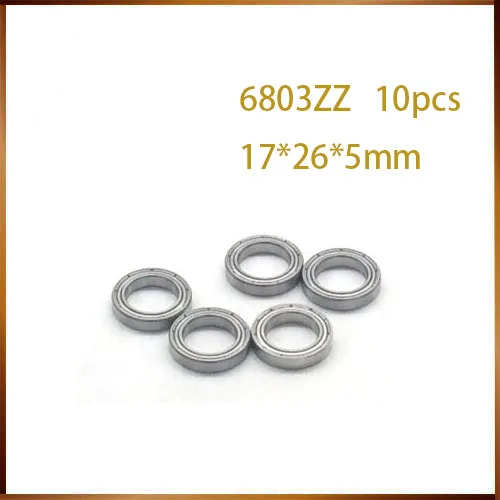 

10pcs/lot 6803zz 61803ZZ 17x26x5mm 61803-2Z Metal Sealed Deep Groove Bearing 6803 Z 61803 ZZ