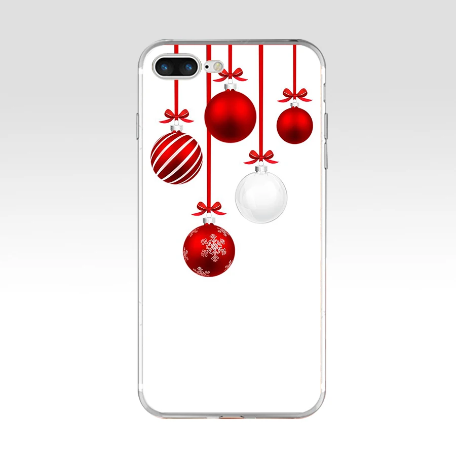 93SD Merry Christmas Soft TPU Silicone Cover Case For Apple iPhone 6 6s 7 8 plus Case