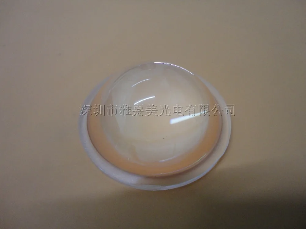 

high power LED lens 49.3MM *14.6MM Plastic Plano-convex Lens, optical convex lens,Focusing flashlight lens