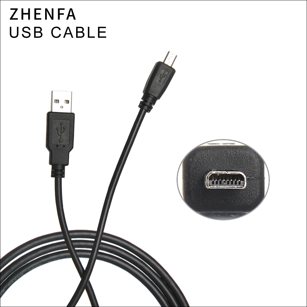Zhenfa-Cable USB para cámaras PENTAX, Optio H90 Cable para cámaras, L20, L50, I10, M20, M30, M4, M40, M50, M60, MX, RS1000, WG-1, WG-1, WG2