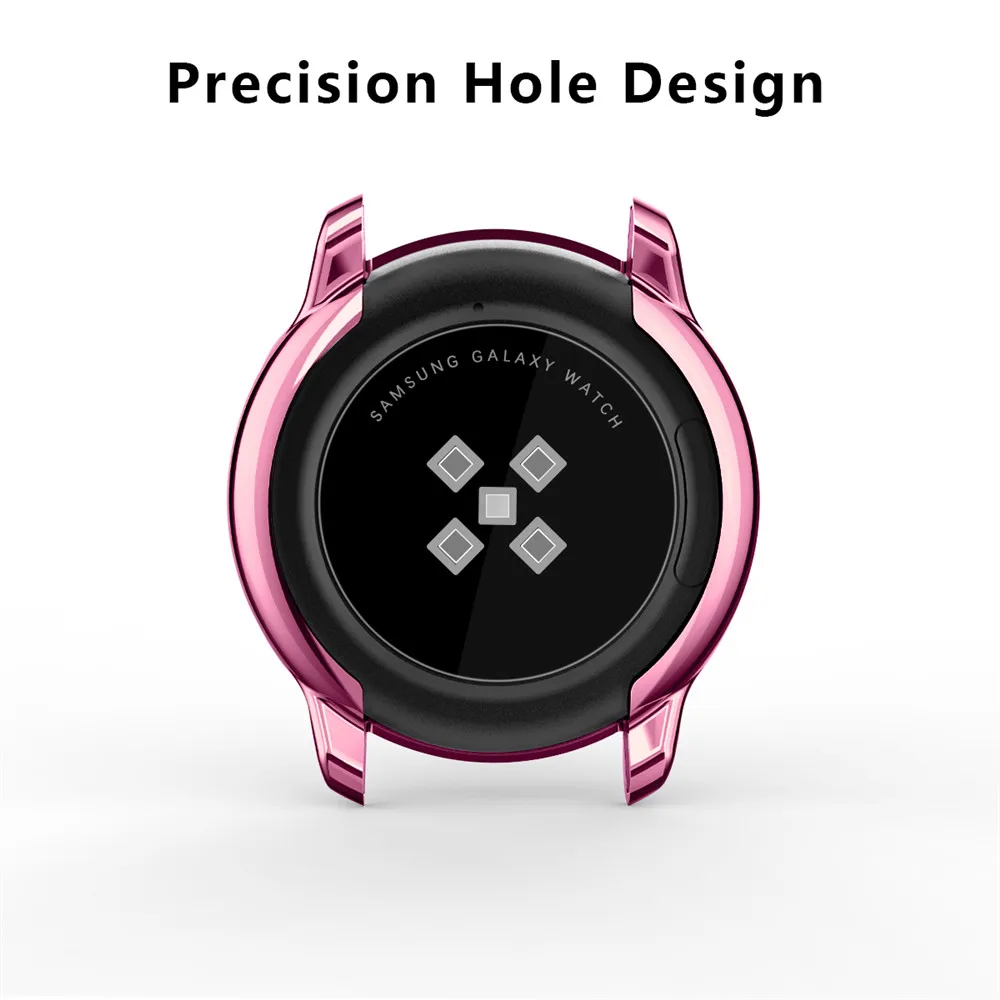 Мягкий защитный чехол для Samsung Galaxy Watch Active, тонкий ТПУ чехол с полным покрытием, защитный чехол, рамка, аксессуары для бампера