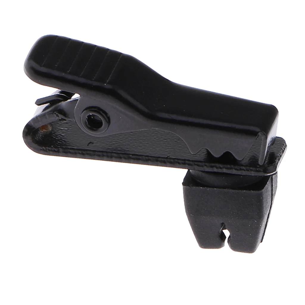 5mm Black Mini MIC Collar Clips Metal Replacement Microphone Lapel Tie Clip Lavalier Mic Parts