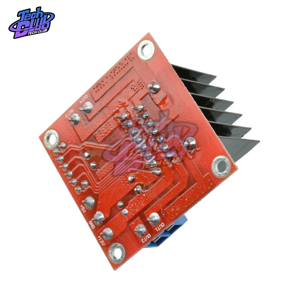 L298N Driver Board Module L298 Stepper DC Motor Car Robot Shield Expansion Development Board Plug-in Capacitor for Arduino