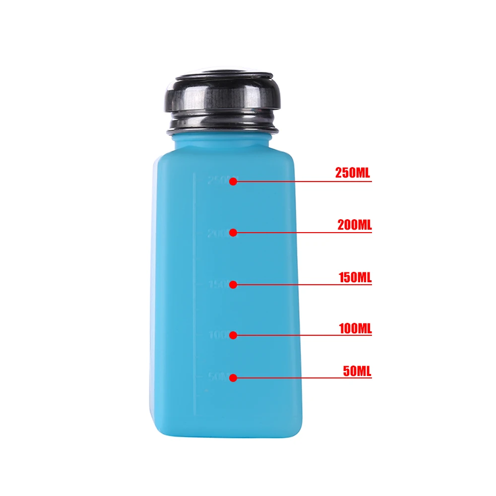 250ML Plastic Press Alcohol Bottle Container Empty Pump Liquid Bottle for Mobile Phone Repair Tool Ferramentas