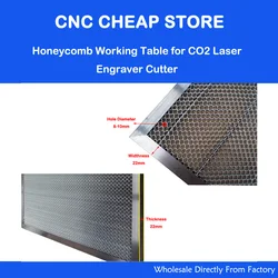 3020 Honeycomb Work Bed Table CO2 40W 50W 60W Tube Laser Rubber Engraving Cutting Machine 300x200mm