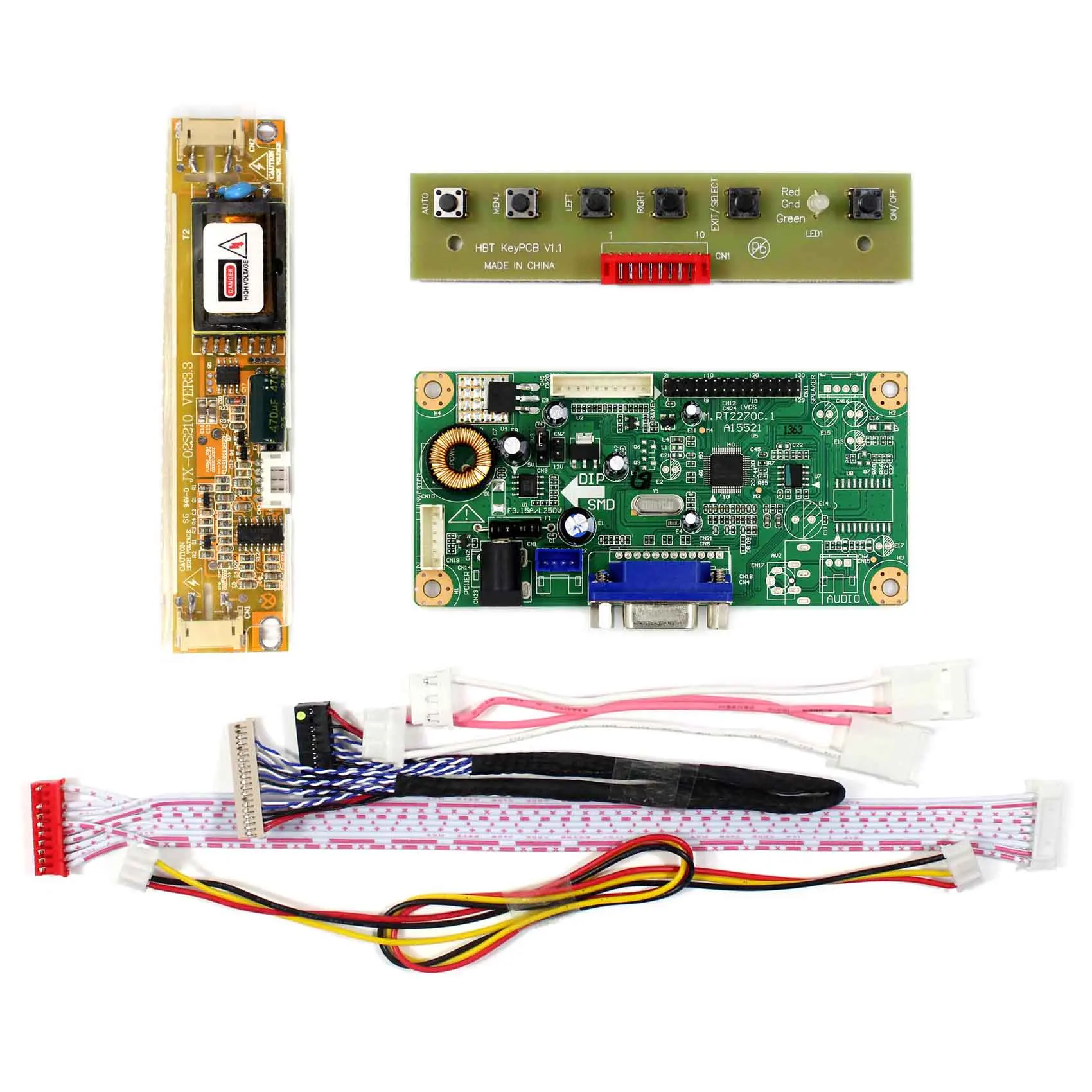 RT2270 Vga Lcd Scheda Del Controller LQ123K3LG01 per 12.3 Pollici 12.3 "Schermo Lcd 1280X390