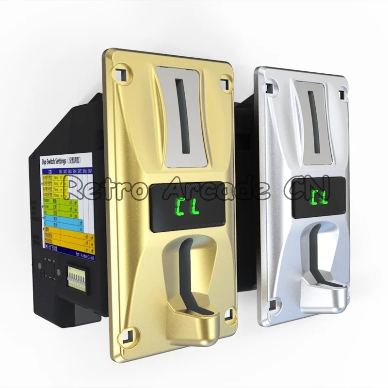 1pcs LED Display Multi Coin Acceptor CL-168 Intelligent selector 1-8 groups coin For arcade game machine Arcade Parts