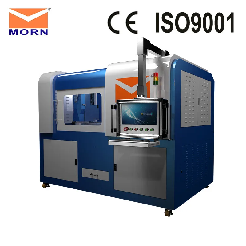 750W 6090 all cover enclosed mini fiber laser cutting machine for all metal