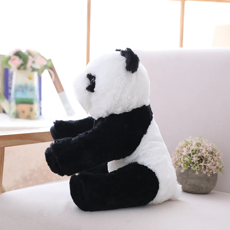 เด็กน่ารัก Hug Panda Plush ตุ๊กตาสัตว์ตุ๊กตาสัตว์ของเล่นขนาดเล็กหมีหมอนการ์ตูน Kawaii ตุ๊กตาสาว Lover ของขวัญ